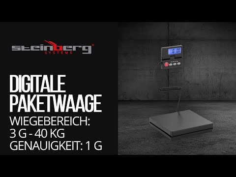 video - Digitale Paketwaage - 40 kg / 1 g - Basic - externes LCD