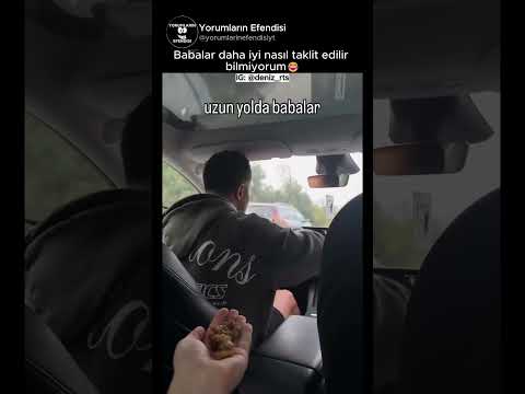 Babaların araba sürerken girdiği tripler😂 @deniz_rts