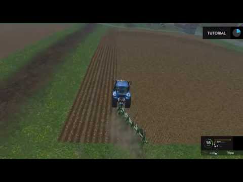 Farming Simulator 2015 Plowing 1st tutorial