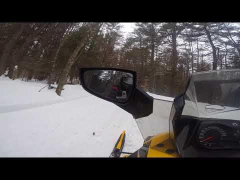 Snowmobiling CNHSC trails from Gilcrest Cottages NH