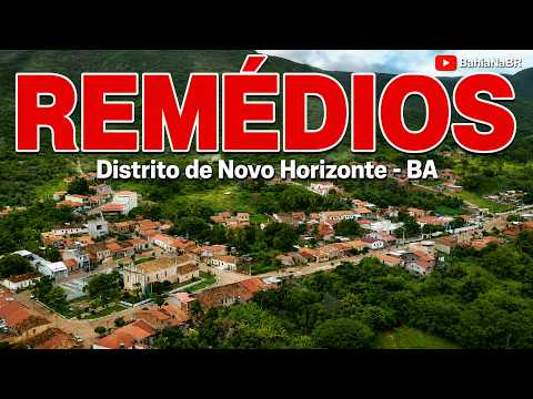 REMÉDIOS distrito de Novo Horizonte - BA visto do DRONE e do CARRO