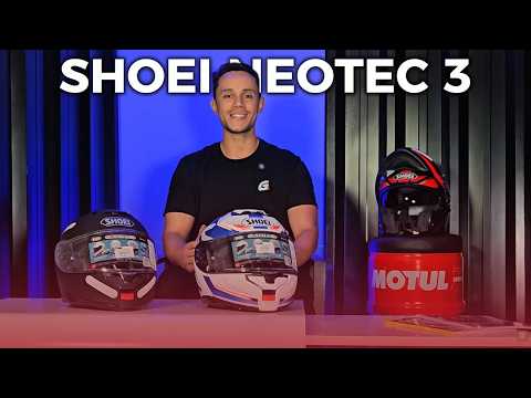 Capacete Shoei Neotec 3 Grasp TC-3 - Preto/Amarelo Fluor