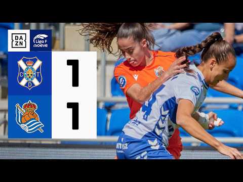 Costa Adeje Tenerife vs Real Sociedad (1-1) | Resumen y goles | Highlights Liga F