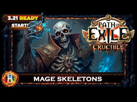 [PoE 3.21] CRUCIBLE LEAGUE: MAGE SKELETONS NECROMANCER - PATH OF EXILE CRUCIBLE - POE BUILDS
