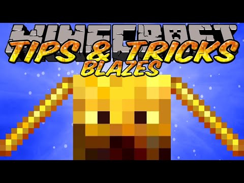 Minecraft Tips and Tricks - How to kill Blazes Fast without taking damage - PVM/PVE