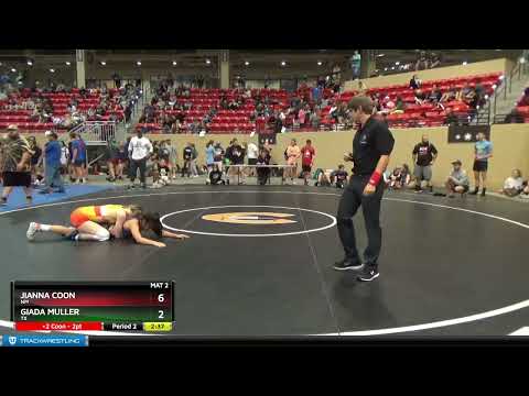 127 Lbs Cons. Round 2 - Jianna Coon, NM Vs Giada Muller, TX Db92
