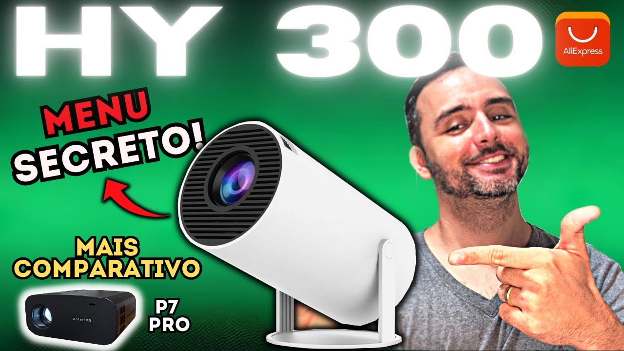 SÓ R$300!🔥 Projetor HY300 Magcubic Review - Dicas e Comparativo