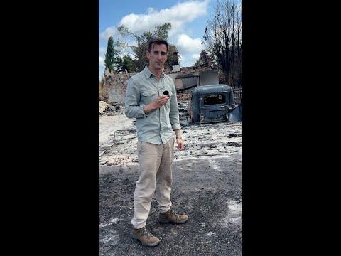 French village destroyed by wildfires