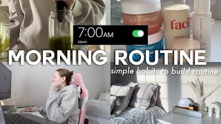 7am productive morning routine 🌤️ simple healthy morning habits to build a great routine