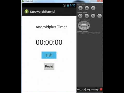 Android Stopwatch Timer App Tutorial
