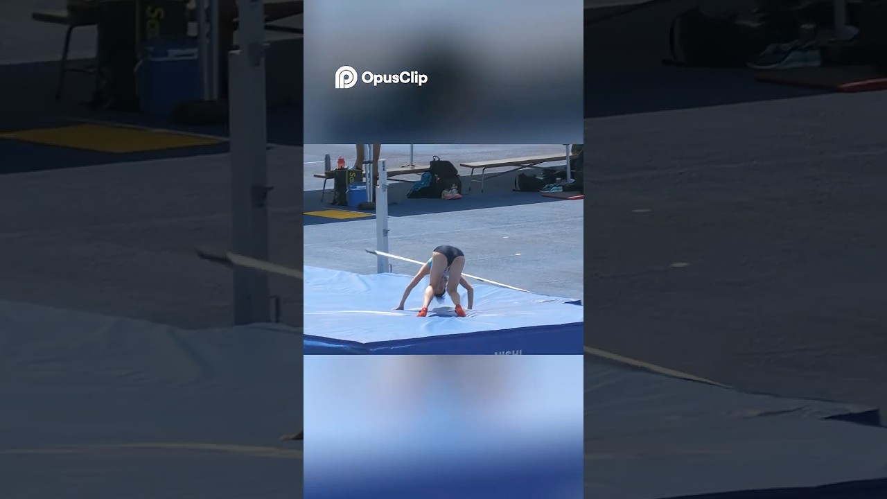 驚異の跳躍！女子アスリート、記録への挑戦！ #陸上 #ハイジャンプ