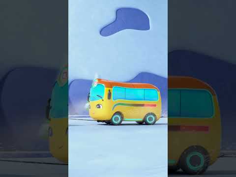 Ice Rescue 🚧 🚜 | Go Buster #shorts | Kids Construction Truck Cartoons
