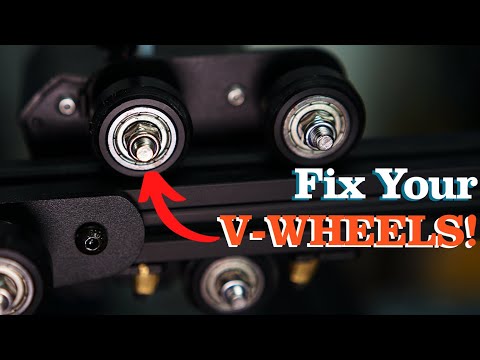 Fix 3D Printing WOBBLE!! - Adjusting V Wheels!
