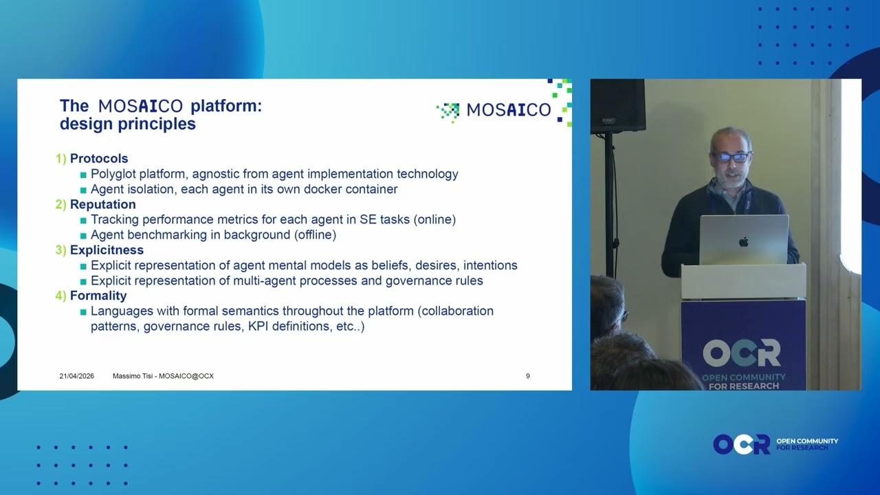MOSAICO: Management, Orchestration and Supervision of AI agent Communities