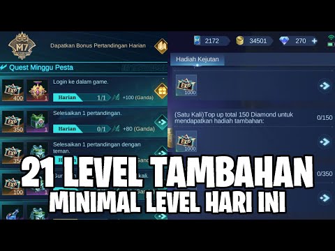 TAMBAHAN 21 LEVEL M7 PASS - PENJELASAN MINIMAL LEVEL M7 HARI INI AMAN DI LEVEL BERAPA 