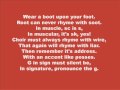 Pronunciation Poem 