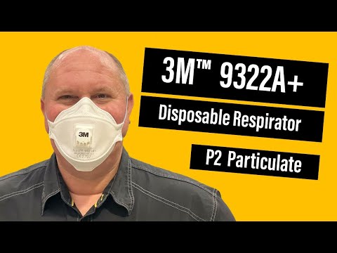 3M™ Aura 9322A+ Disposable P2 Particulate Respirator, SafetyQuip Australia