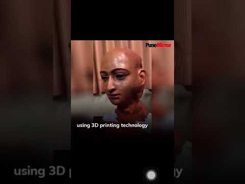 Humanoid Robot Making My Interview on Pune Mirror Edition