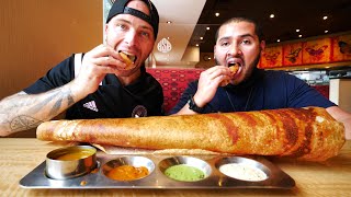 Eating INDIAN FOOD for 24 HOURS in EDISON!! Dosas, Pani Puri & Falooda | New Jersey
