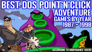 Best DOS Point'n'Click Adventure Games by Year 1987 - 1998