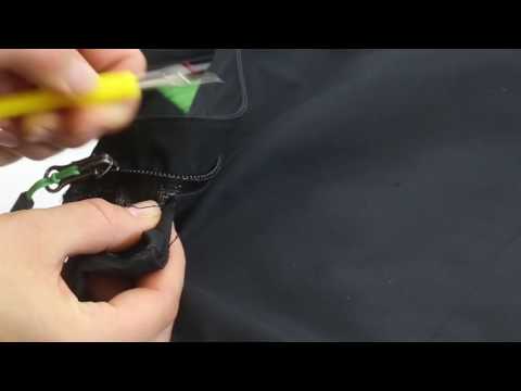Separating the zipper from the jacket | VAUDE