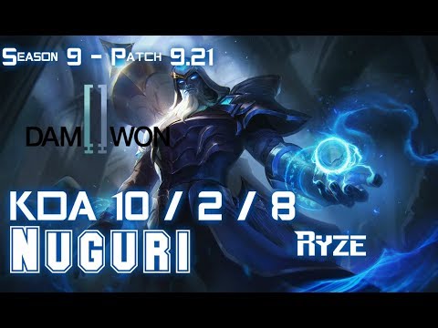 DWG Nuguri RYZE vs GNAR Top - Patch 9.21 EUW Ranked