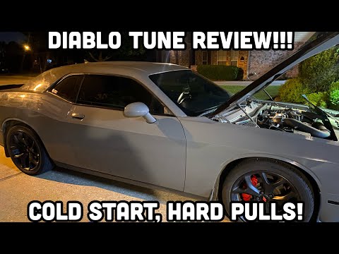 FBO Diablo Tune V6 Challenger Review!! (Hard pulls, Down shifts & Cold start)