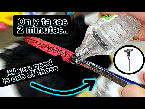 How to REMOVE your own golf club grips (at home) WITHOUT CUTTING them