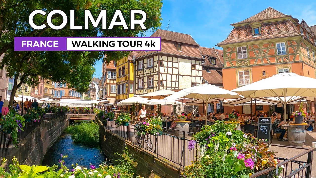 Immersive street-level walking tour through Colmar, France, showcasing authentic urban landscapes, local architecture, and the vibrant atmosphere of the city's neighborhoods