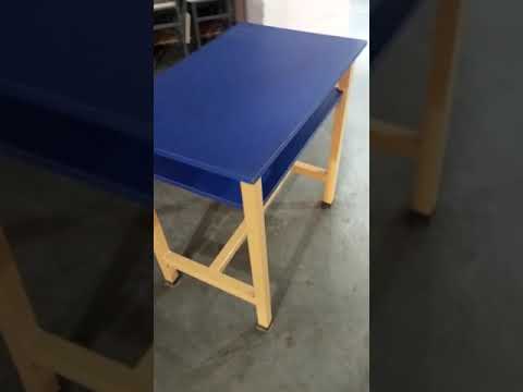 Metal frame study table