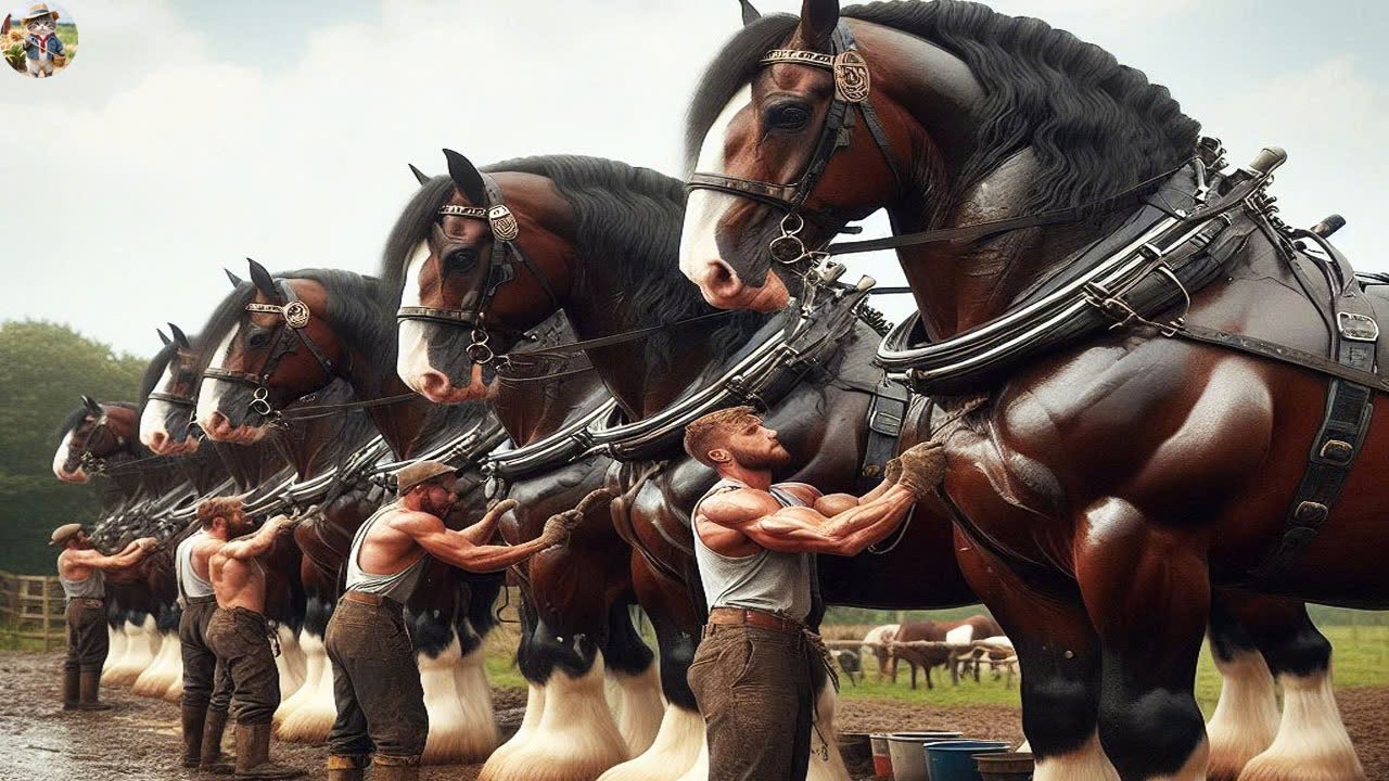 World's Largest Horse Species - You Never Seen Before, Horse Farm | Farming Documentary