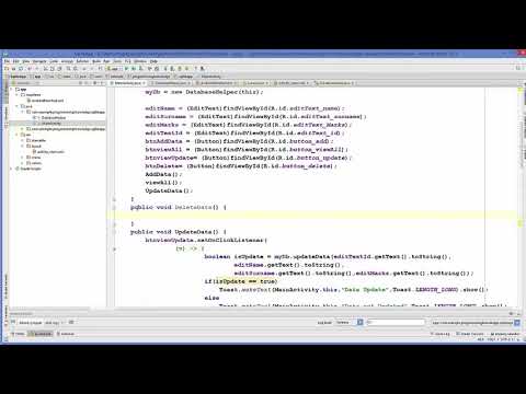 35 Android Sqlite Database Tutorial 6 Delete Values In Sqlite Database Table Using Android