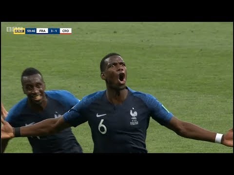 Paul Pogba vs Croatia WC 2018