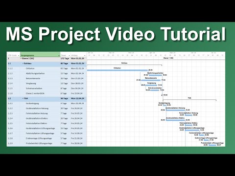 MS Project Tutorial (complete) - How MS Project works - explained step by step
