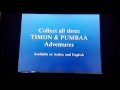 COLLECT ALL THREE TIMON AND PUMBAA AVAILABLE IN ARABIC AND ENGLISH