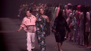 Solange Knowles and Models on the runway for the Kenzo Men and Women Show