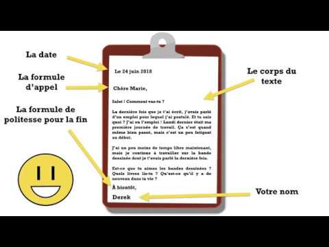 , title : 'Comment écrire une LETTRE INFORMELLE à un correspondant... en français !'