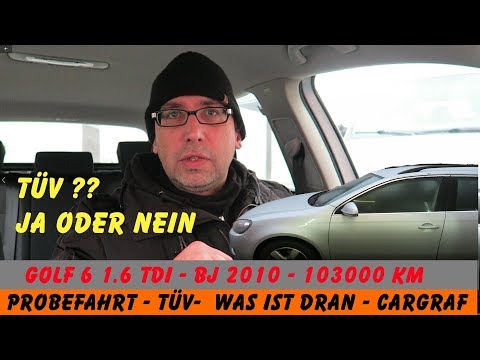 Golf 6 - 2010 model - 103,000 km - 1.6 TDI - Must go to the MOT - will it pass?