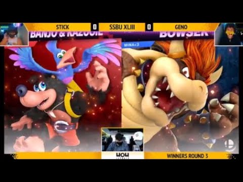 4o4 Ultimate Weekly XLIII - GENO (Banjo & Kazooie) vs VA| STiCK (Bowser) - Winners Round 3