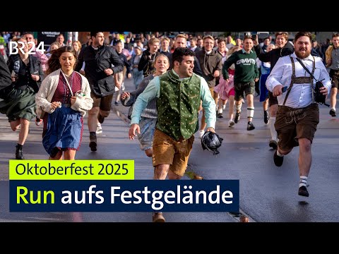 Oktoberfest 2025 startet : Der Run aufs Festgelände | BR24live