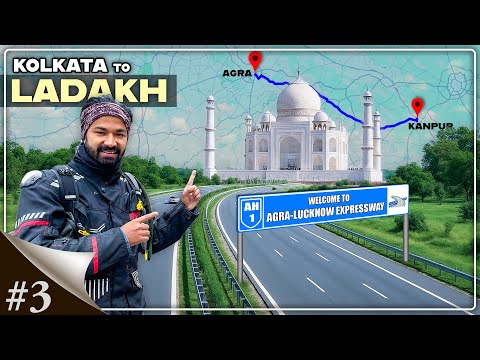 Taj Mahal Agra Tour | Agra Lucknow Expressway | Ladakh Bike Trip 2025 | EP3