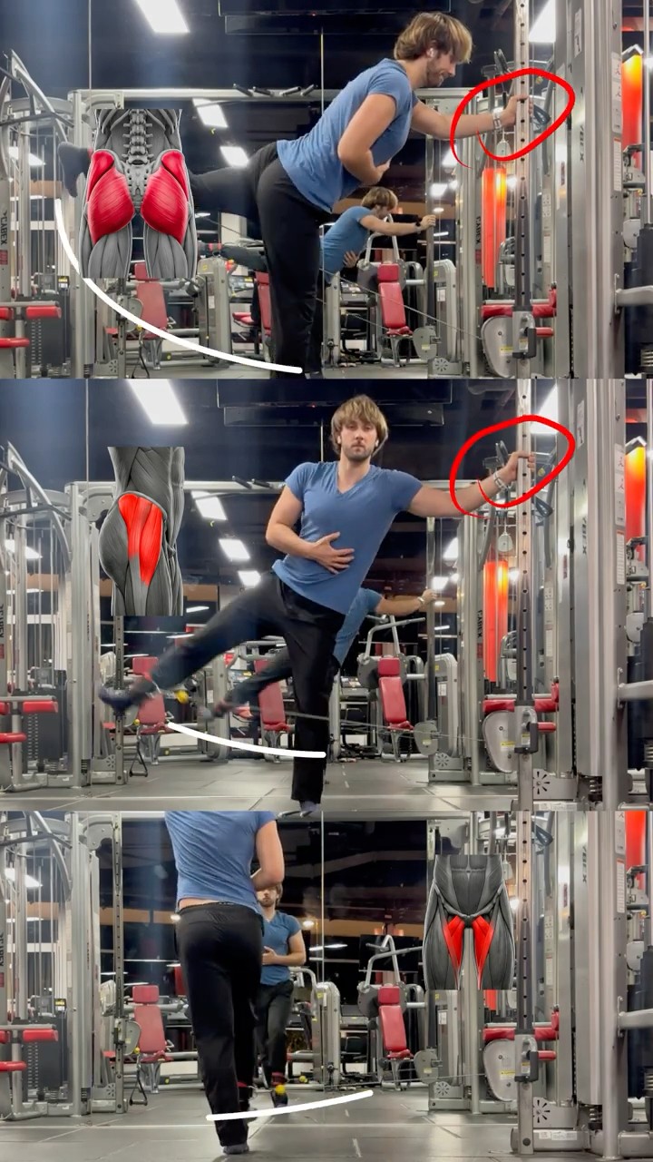 Cable Kickback Glute & Hip Training #shorts