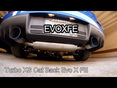 Evo X FE Turbo XS Cat Back Exhaust