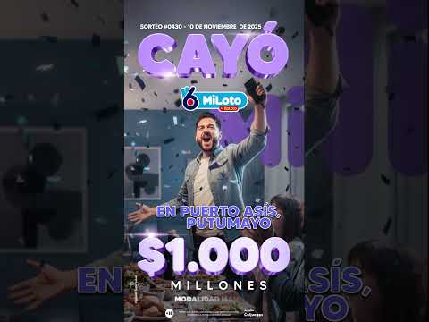 ¡La suerte llegó a Puerto Asís, Putumayo! 🍀Un nuevo multimillonario gracias a MiLoto✨🚀