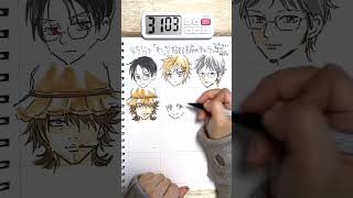 45分で何ができる？『わ』から始まる名前のキャラ何人描けるか検証してみた #Shorts