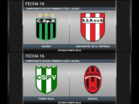 RACING VS SAN MARTIN DE LA REPRESA - PAMPA VIEJA VS NIQUIVIL