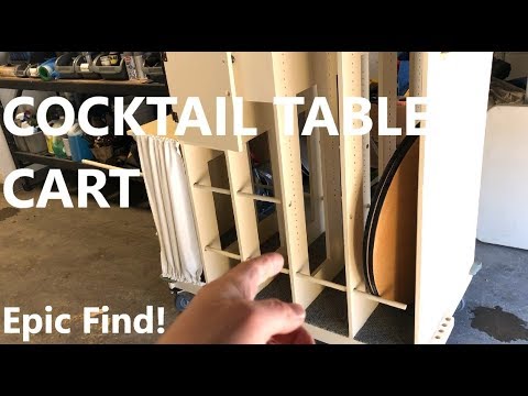 Cocktail Table Transport Cart - Epic Find - Keeping Busy in Off Season -