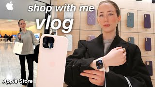 Shopping at the Apple Store for iPhone 16 cases, AirPods, Apple Watch | a day in my life vlog