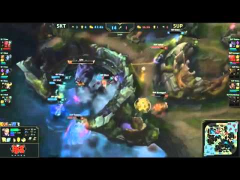 SUP Vs SKT T1 Sup Stomaged Baron Çalıyor