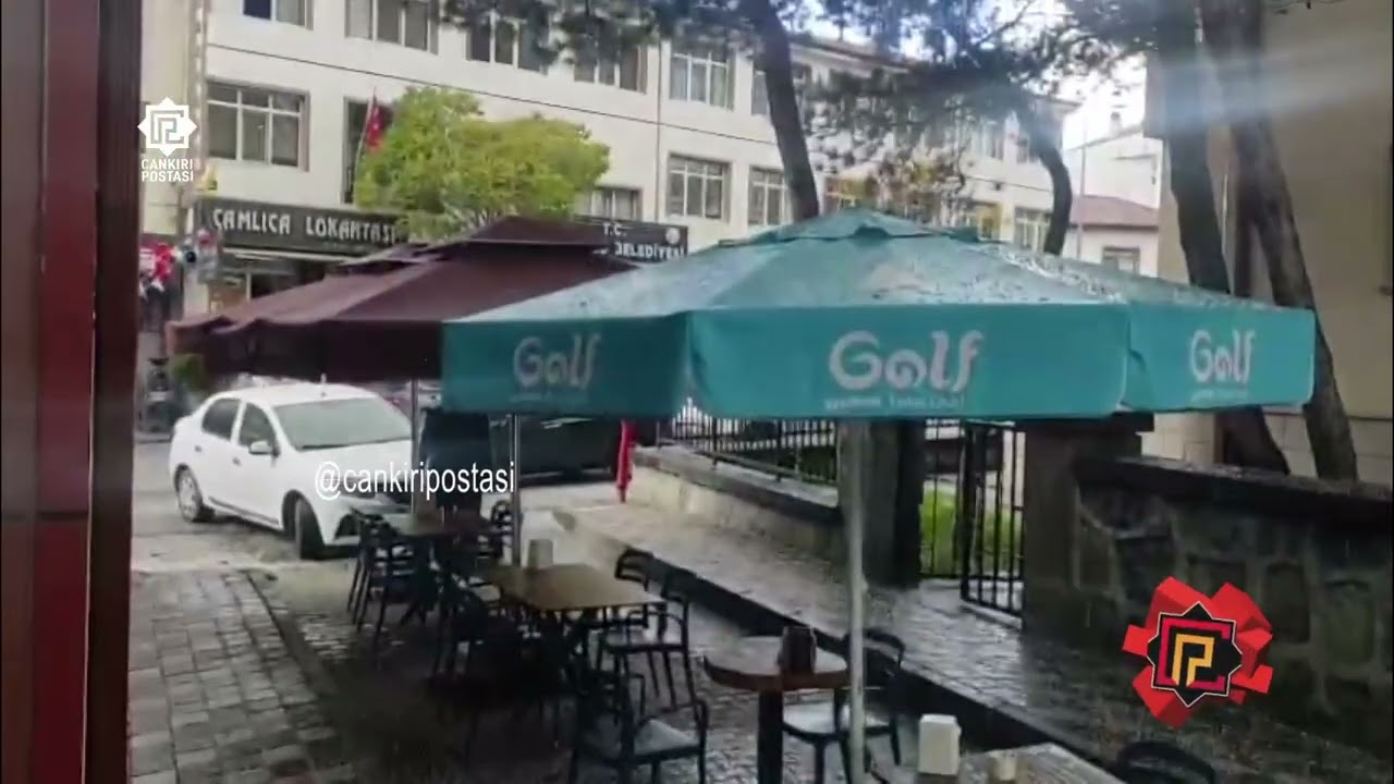 Kurşunlu’da öğle vakti dolu sürprizi